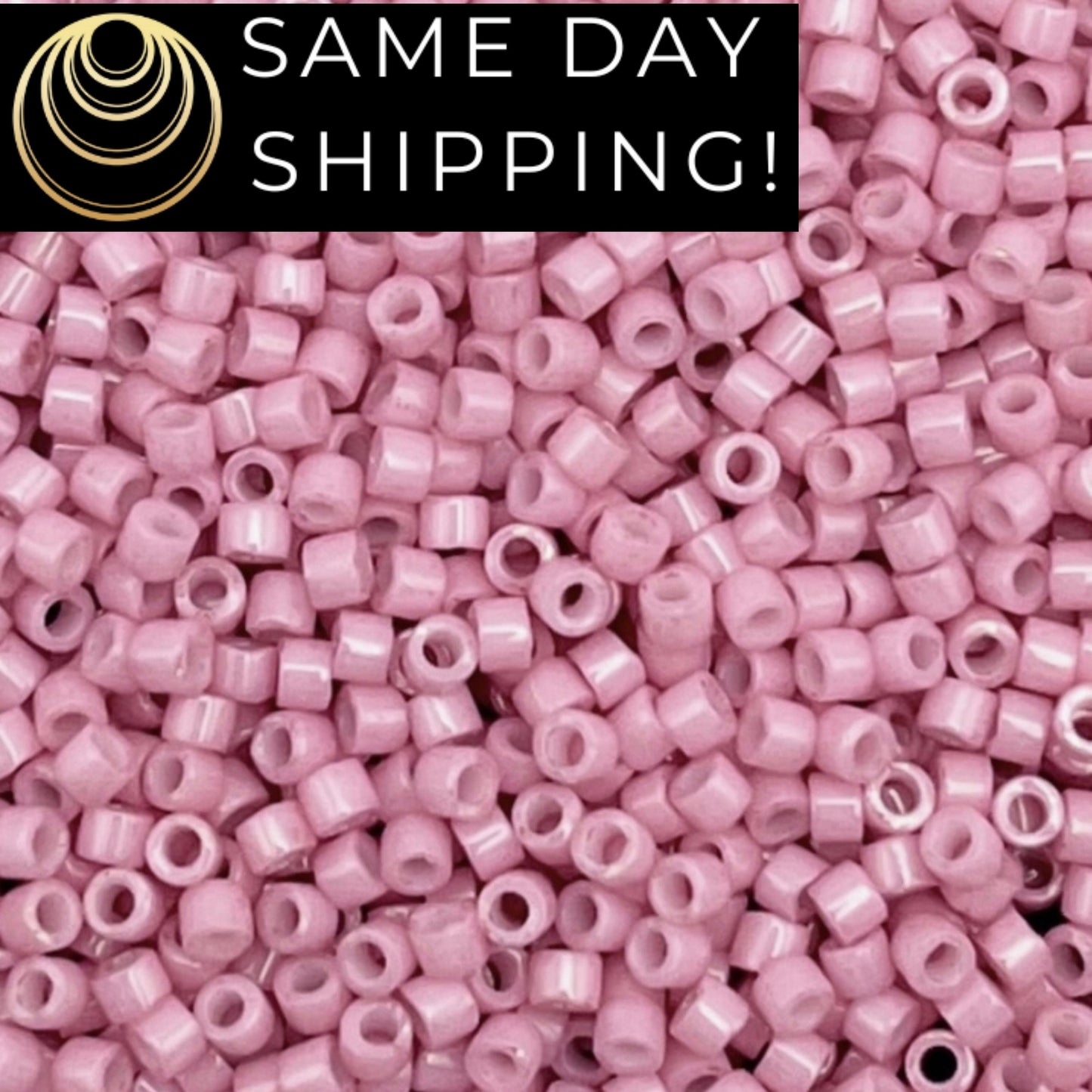 DB210 SAME DAY SHIPPING! 1-20 Grams Miyuki 11/0 Delica Beads Opaque Old Rose Luster-Free Container!