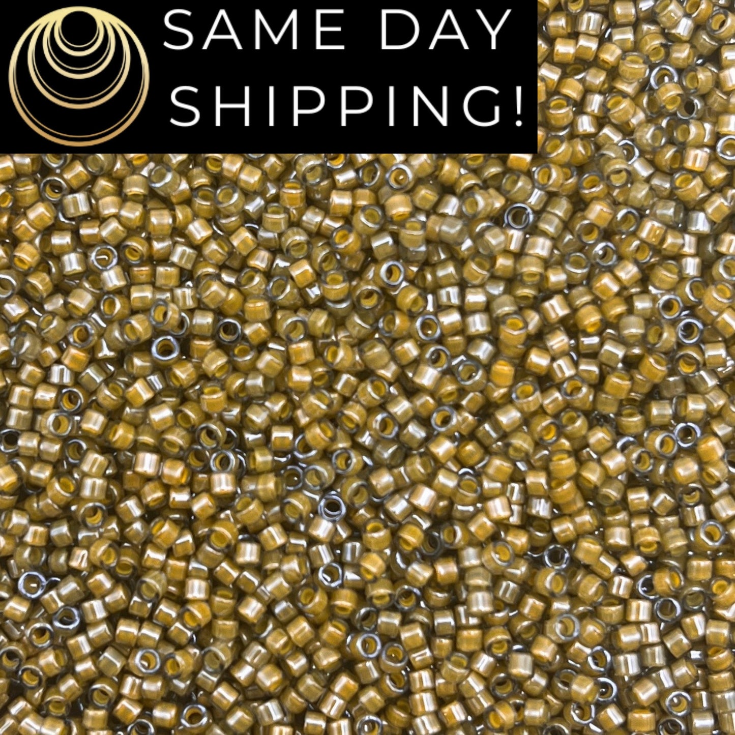 DB2046 SAME DAY SHIPPING! 1-20 Grams Miyuki 11/0 Delica Beads Luminous Mushroom -Free Container!