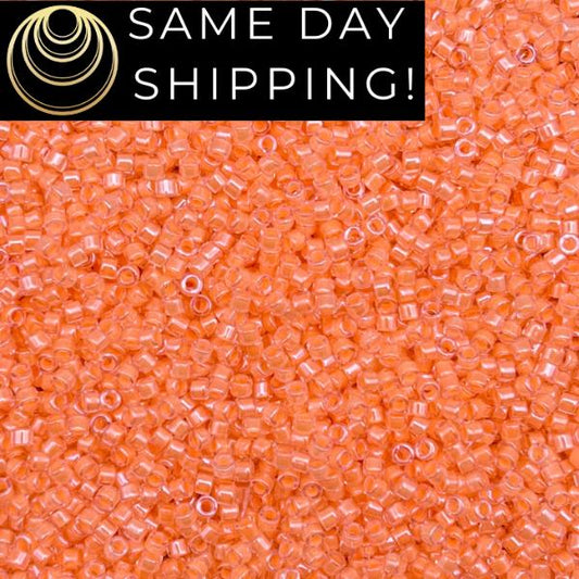 DB2033 11/0 Miyuki Delica Beads Luminous Creamsicle