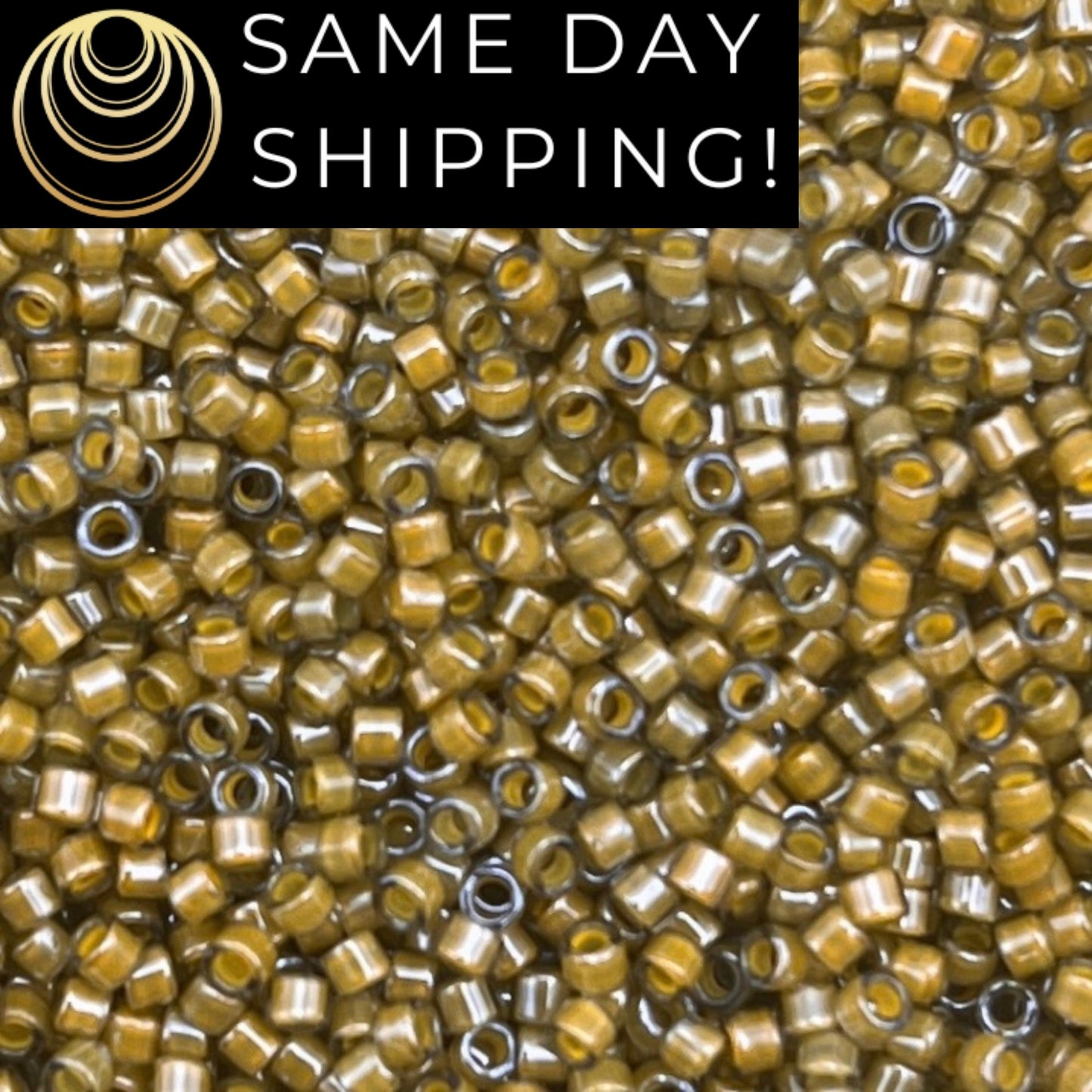 DB2046 SAME DAY SHIPPING! 1-20 Grams Miyuki 11/0 Delica Beads Luminous Mushroom -Free Container!