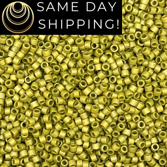 DB2309 SAME DAY SHIPPING! 1-20 Grams-Miyuki 11/0 Delica Beads Matte Opaque Glazed Seaweed-Free Container!