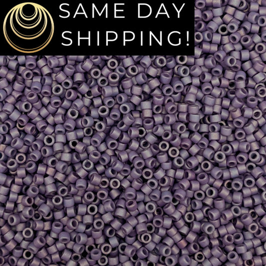 DB2292 11/0 Miyuki Delica Beads Matte Opaque Glazed Thistle