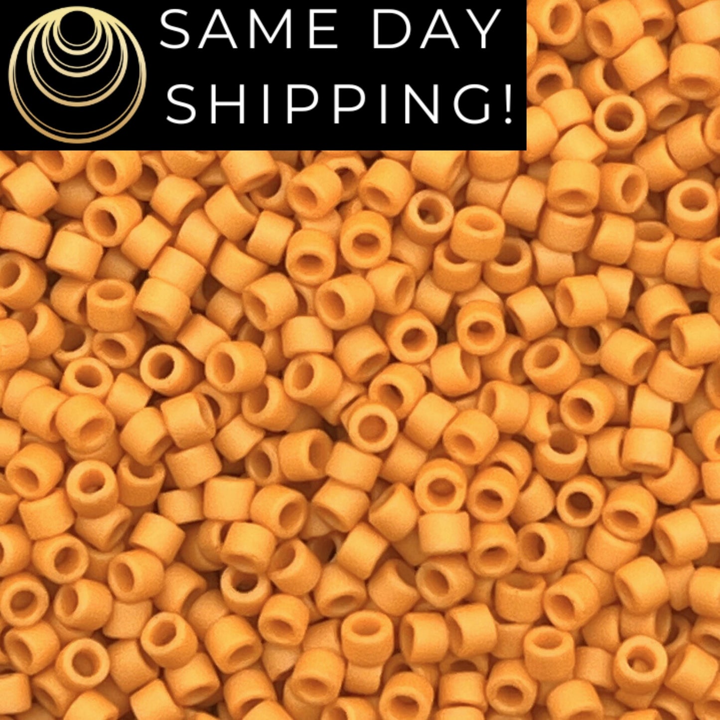 DB2285 SAME DAY SHIPPING! 1-20 Grams Miyuki 11/0 Delica Beads Matte Opaque Glazed Banana -Free Container!