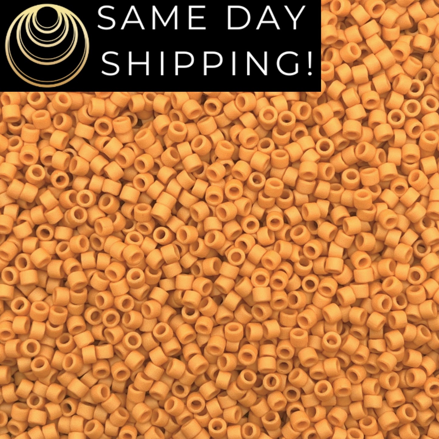DB2285 SAME DAY SHIPPING! 1-20 Grams Miyuki 11/0 Delica Beads Matte Opaque Glazed Banana -Free Container!