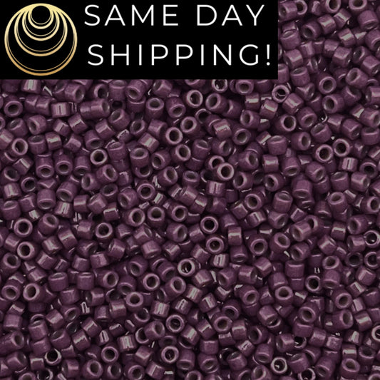 DB2360 11/0 Miyuki Delica Beads Duracoat Opaque Dyed Grape