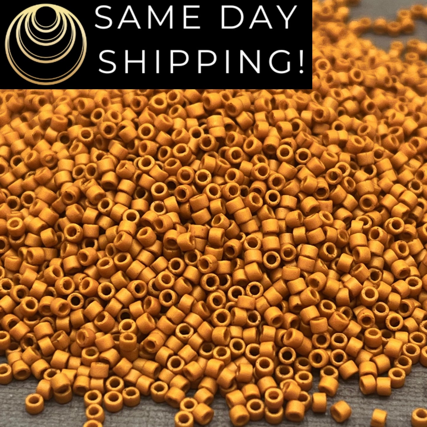 DB2286 SAME DAY SHIPPING! 1-20 Grams Miyuki 11/0 Delica Beads Matte Opaque Glazed Toast -Free Container!