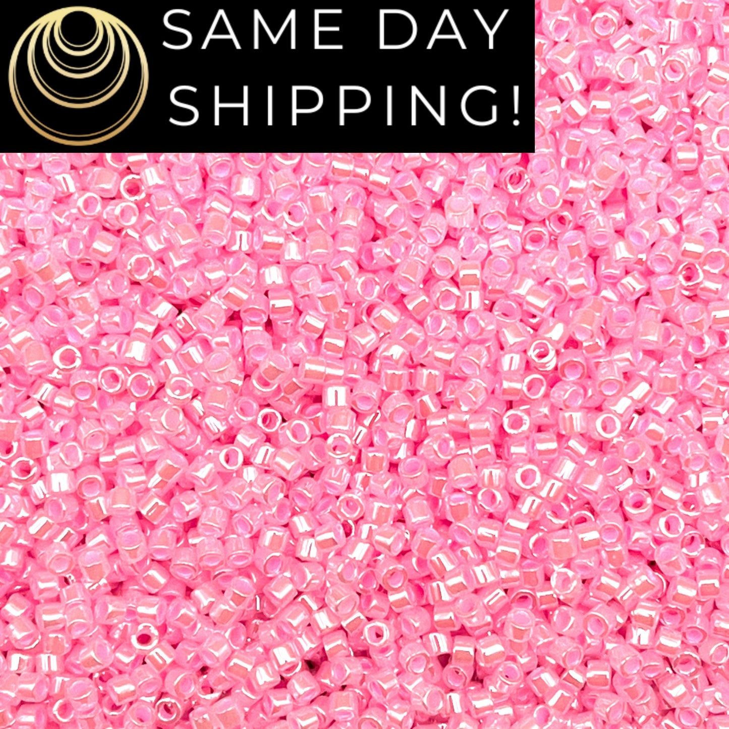 DB0245 11/0 Miyuki Delica Beads Pink Ceylon