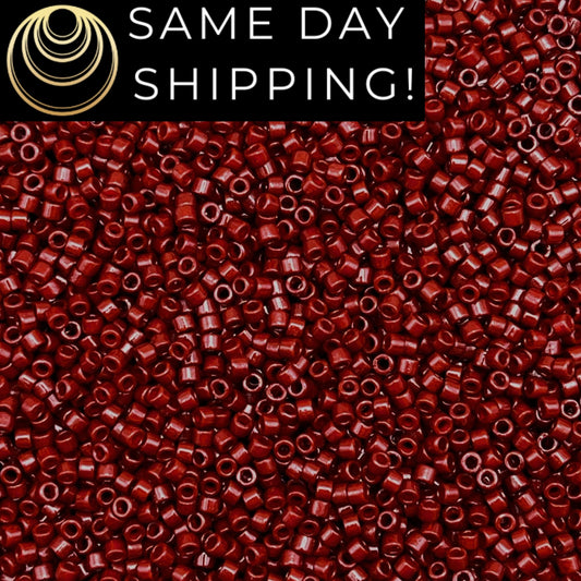 DB2120 11/0 Miyuki Delica Beads Duracoat Opaque Maroon