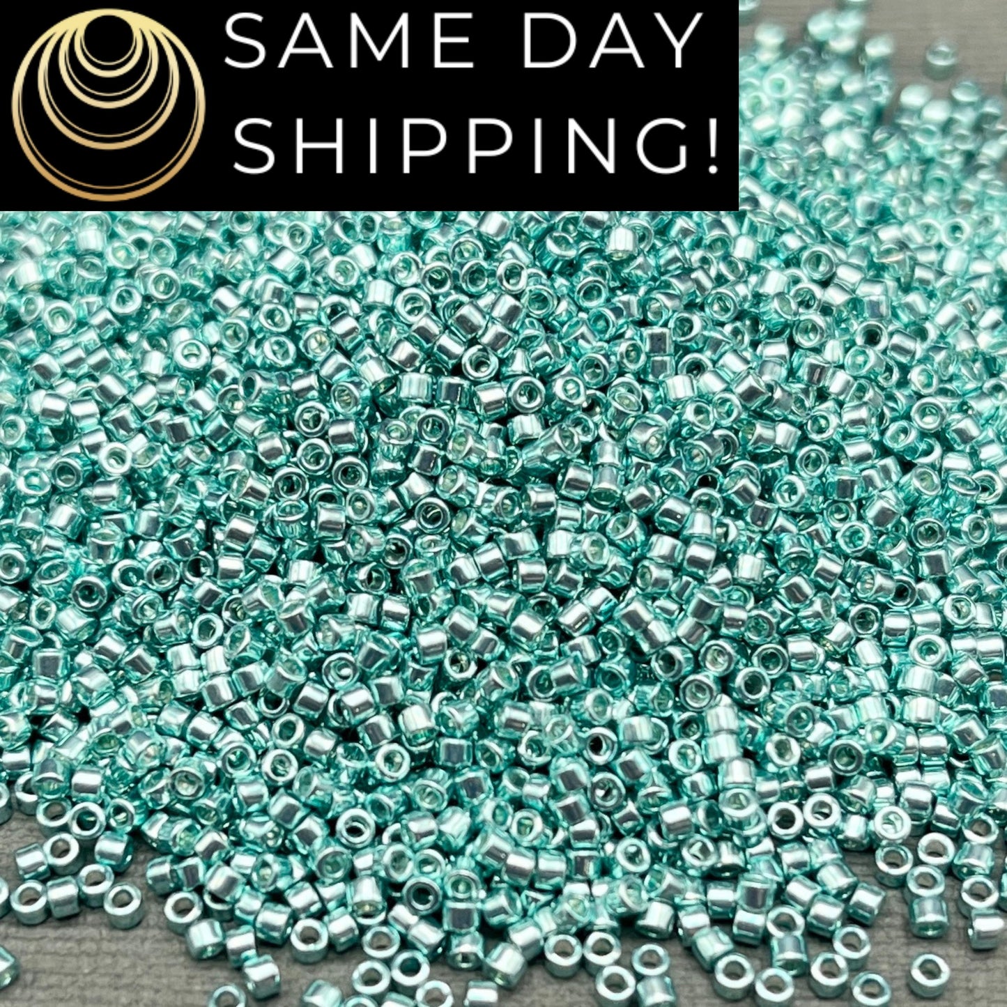 DB414 SAME DAY SHIPPING! 1-20 Grams Miyuki 11/0 Delica Beads Galvanized Turquoise Blue/Green-Free Container!