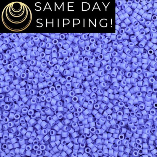 DB0760 11/0 Miyuki Delica Beads Matte Opaque Periwinkle