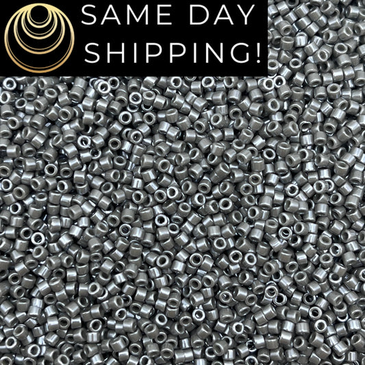 DB0268 11/0 Miyuki Delica Beads Opaque Smoke Luster
