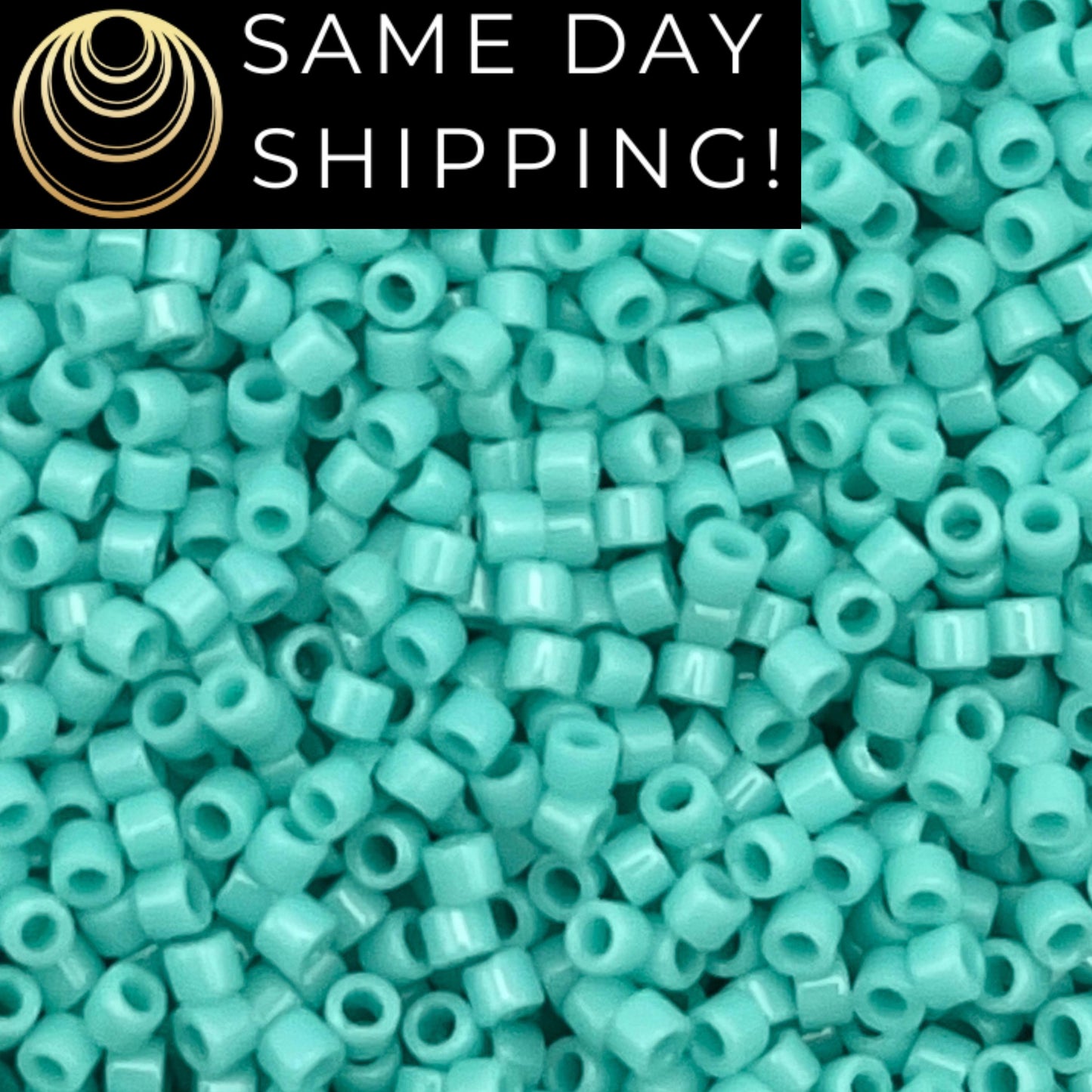 DB1136 SAME DAY SHIPPING! 1-20 Grams Miyuki 11/0 Delica Beads Opaque Sea Opal, Turquoise, Cylinder Seed Bead Free Container!