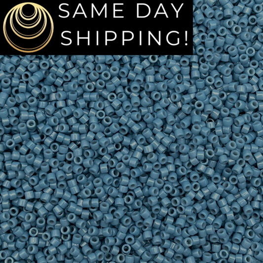DB2132 SAME DAY SHIPPING! 1-20 Grams Miyuki 11/0 Delica Beads Duracoat Opaque Bayberry -Free Container!