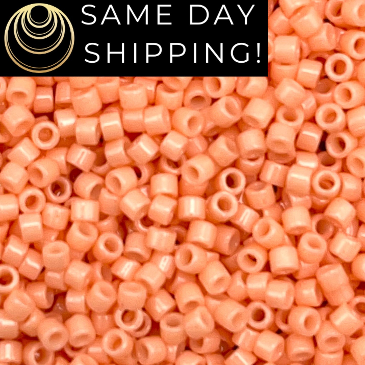 DB2111 SAME DAY SHIPPING! 1-20 Grams Miyuki 11/0 Delica Beads Duracoat Opaque Tea Rose  -Free Container!