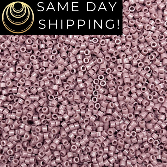 DB0728 11/0 Miyuki Delica Beads Opaque Mauve