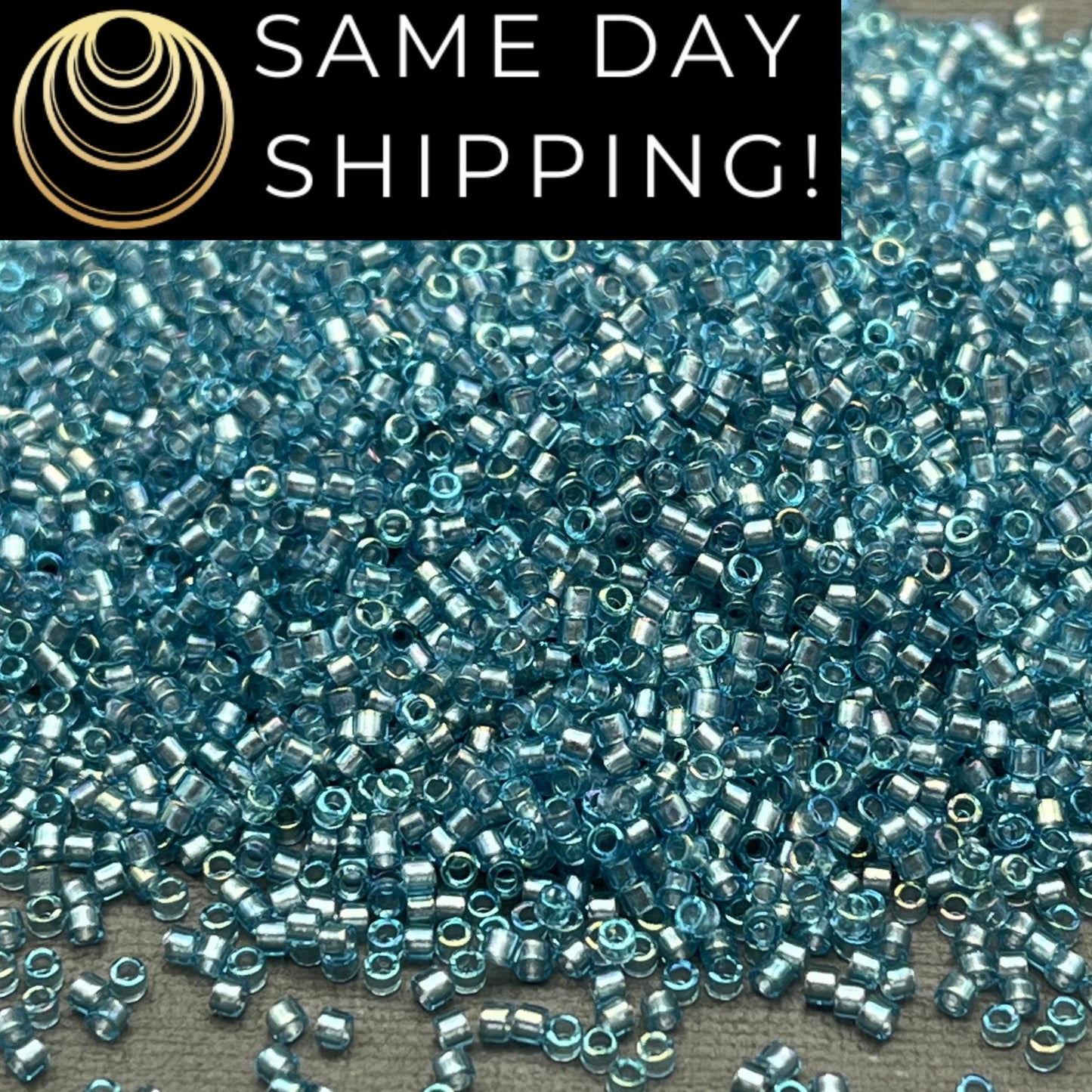 DB2383 SAME DAY SHIPPING! 1-20 Grams Miyuki 11/0 Delica Beads Inside Dyed Dusk-Free Container!