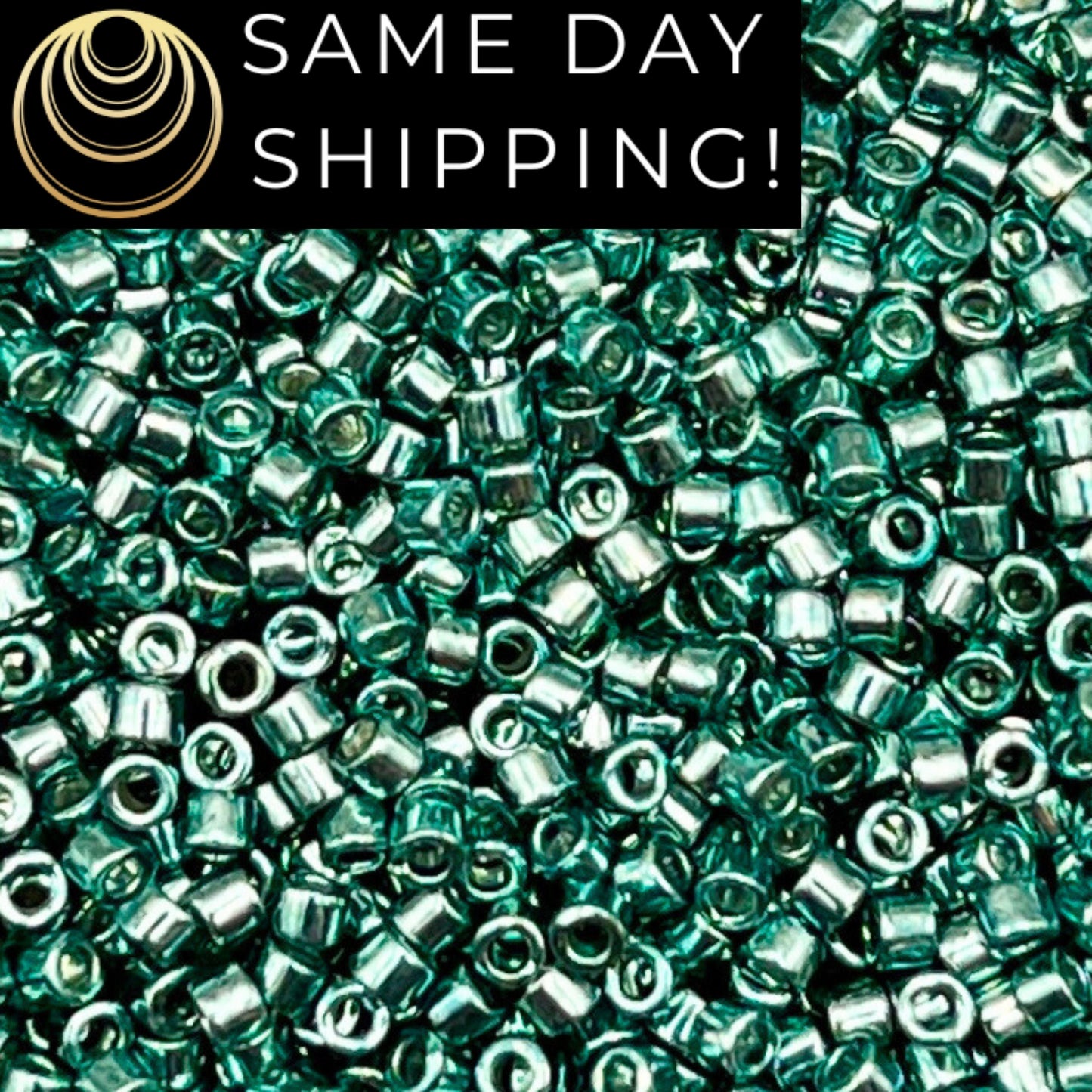 DB432 SAME DAY SHIPPING! 1-20 Grams Miyuki 11/0 Delica Beads Galvanized Peacock Blue-Free Container!