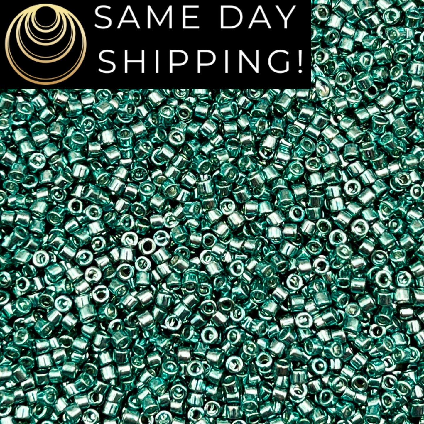 DB432 SAME DAY SHIPPING! 1-20 Grams Miyuki 11/0 Delica Beads Galvanized Peacock Blue-Free Container!