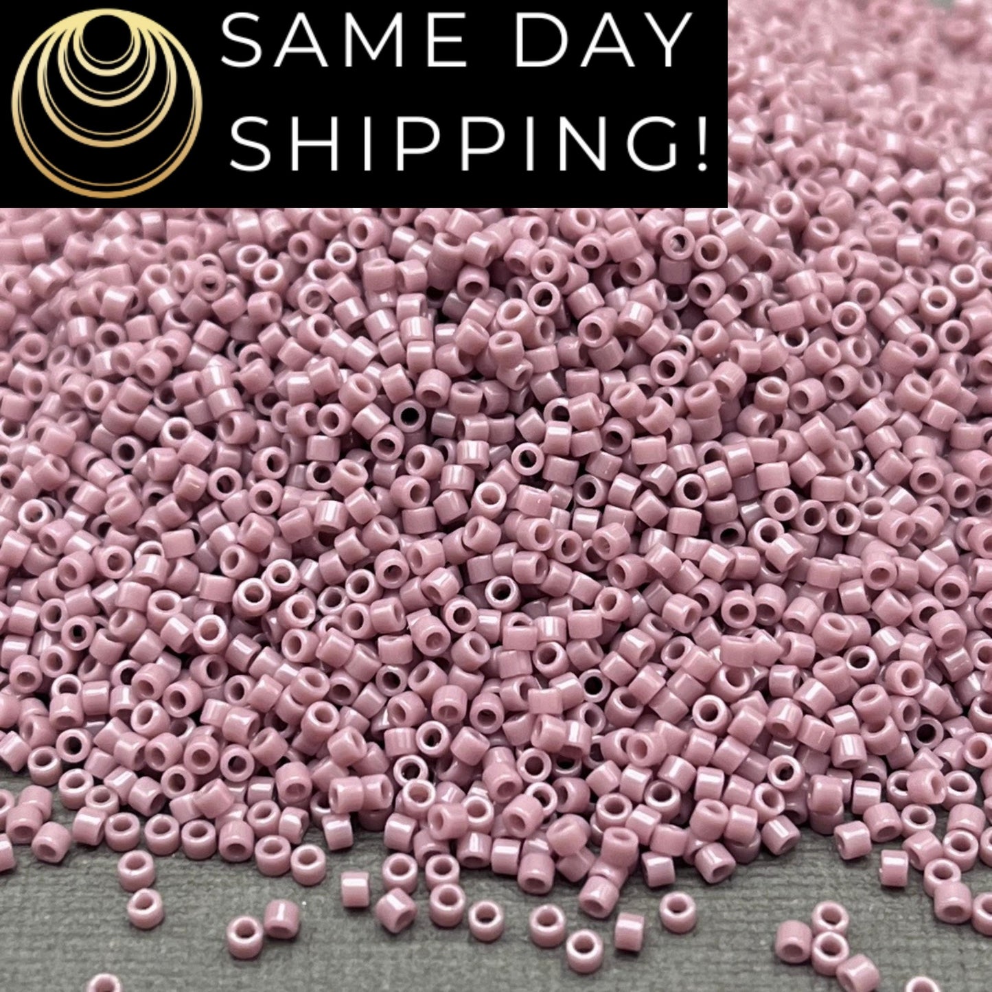 DB0728 11/0 Miyuki Delica Beads Opaque Mauve
