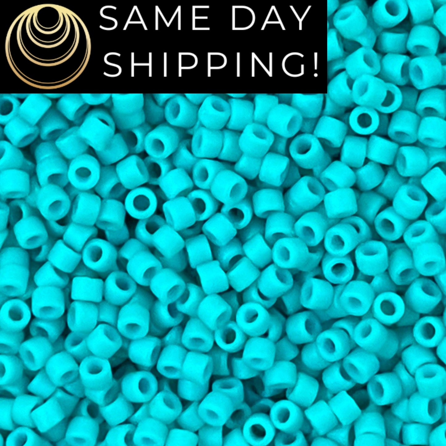 DB0793 11/0 Miyuki Delica Beads Dyed Semi-Matte Opaque Turquoise Green