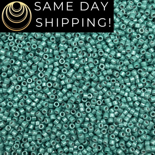 DB2131 11/0 Miyuki Delica Beads Duracoat Opaque Eucalyptus