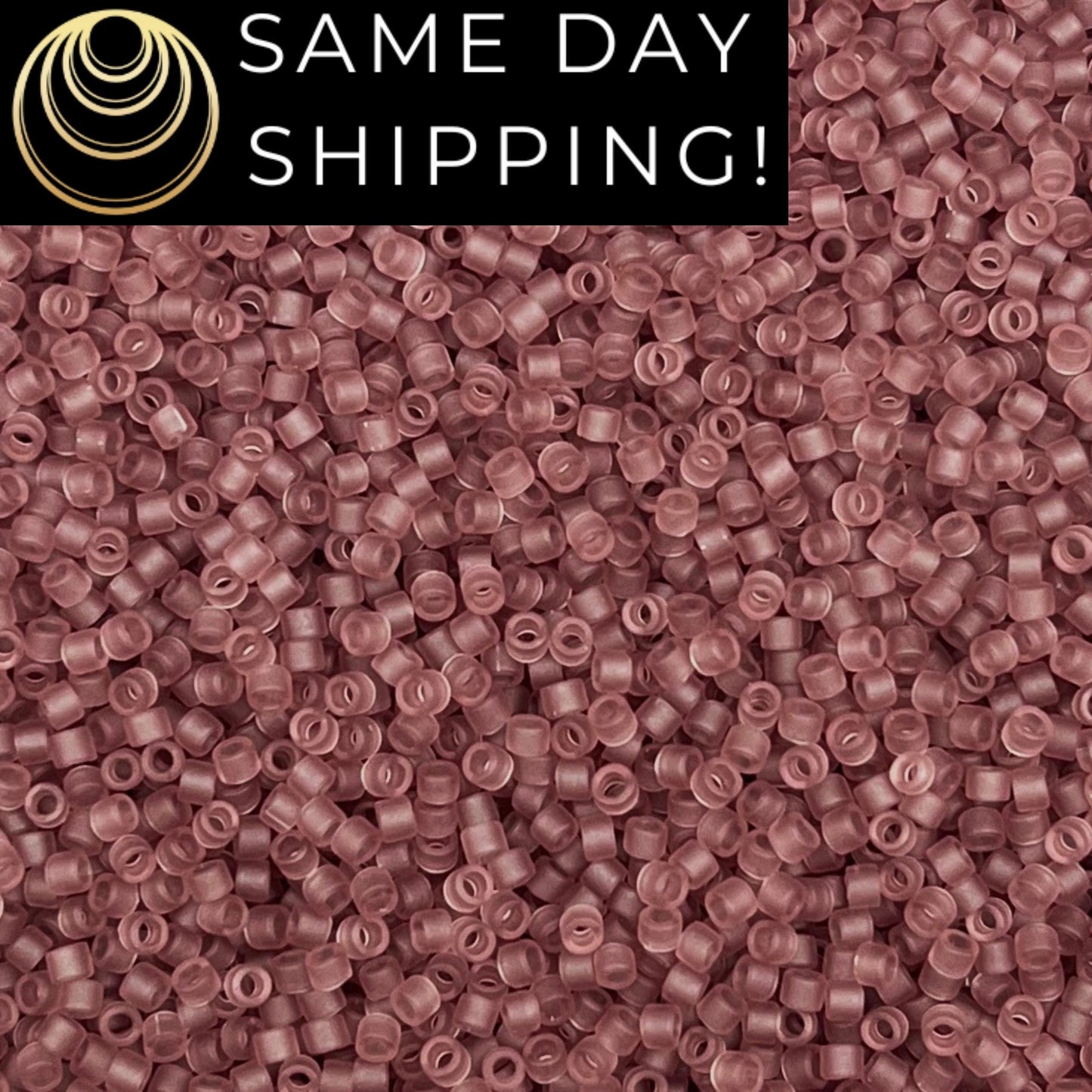 DB765 SAME DAY SHIPPING! 1-20 Grams Miyuki 11/0 Delica Beads Matte Transparent Smoky Amethyst-Free Container!