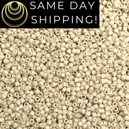 DB2362 SAME DAY SHIPPING! 1-20 Grams Miyuki 11/0 Delica Beads Duracoat Opaque Dyed Flax-Free Container!