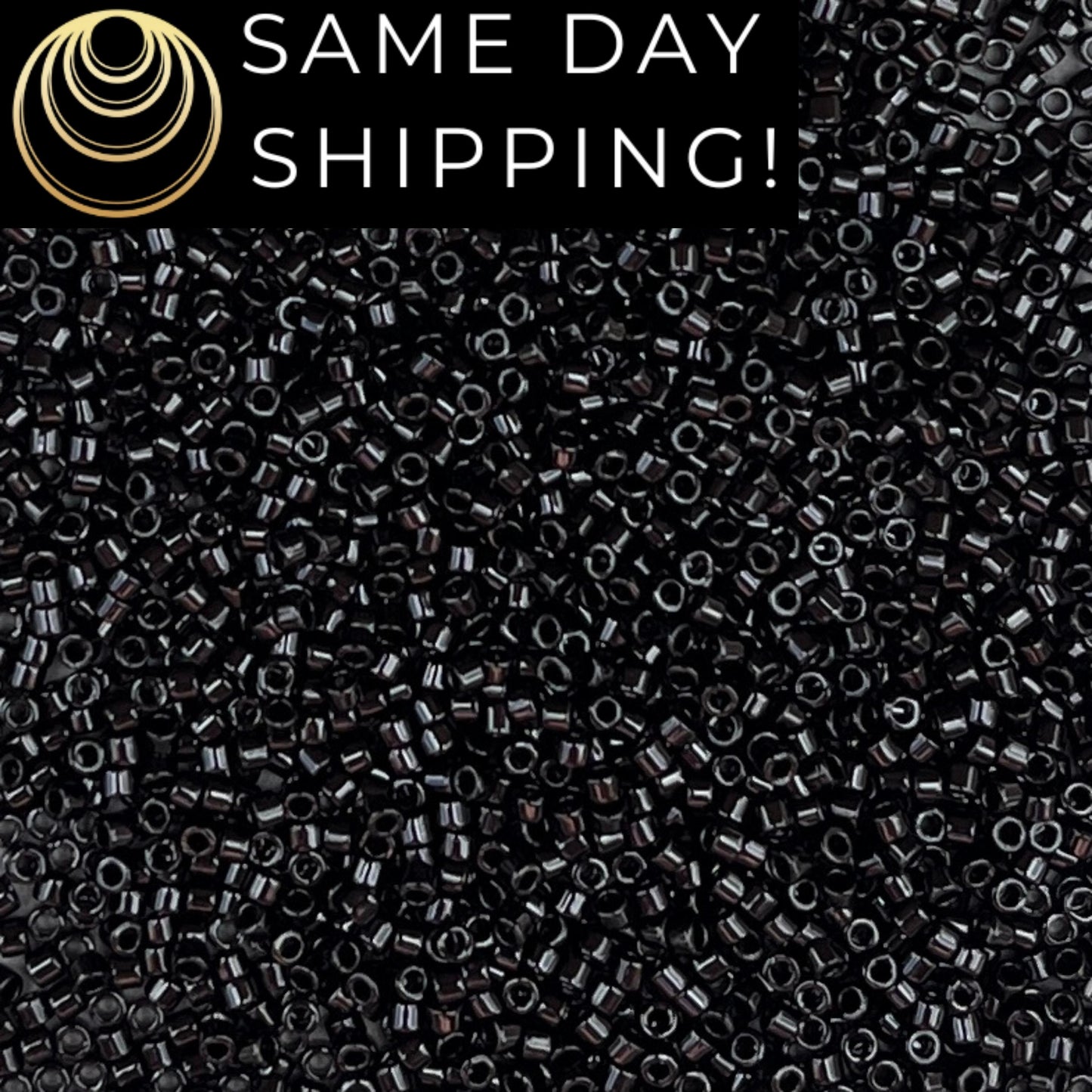 Miyuki 11/0 Delica Bead Black Tie Palette DB200, DB035, DB1832, DB010