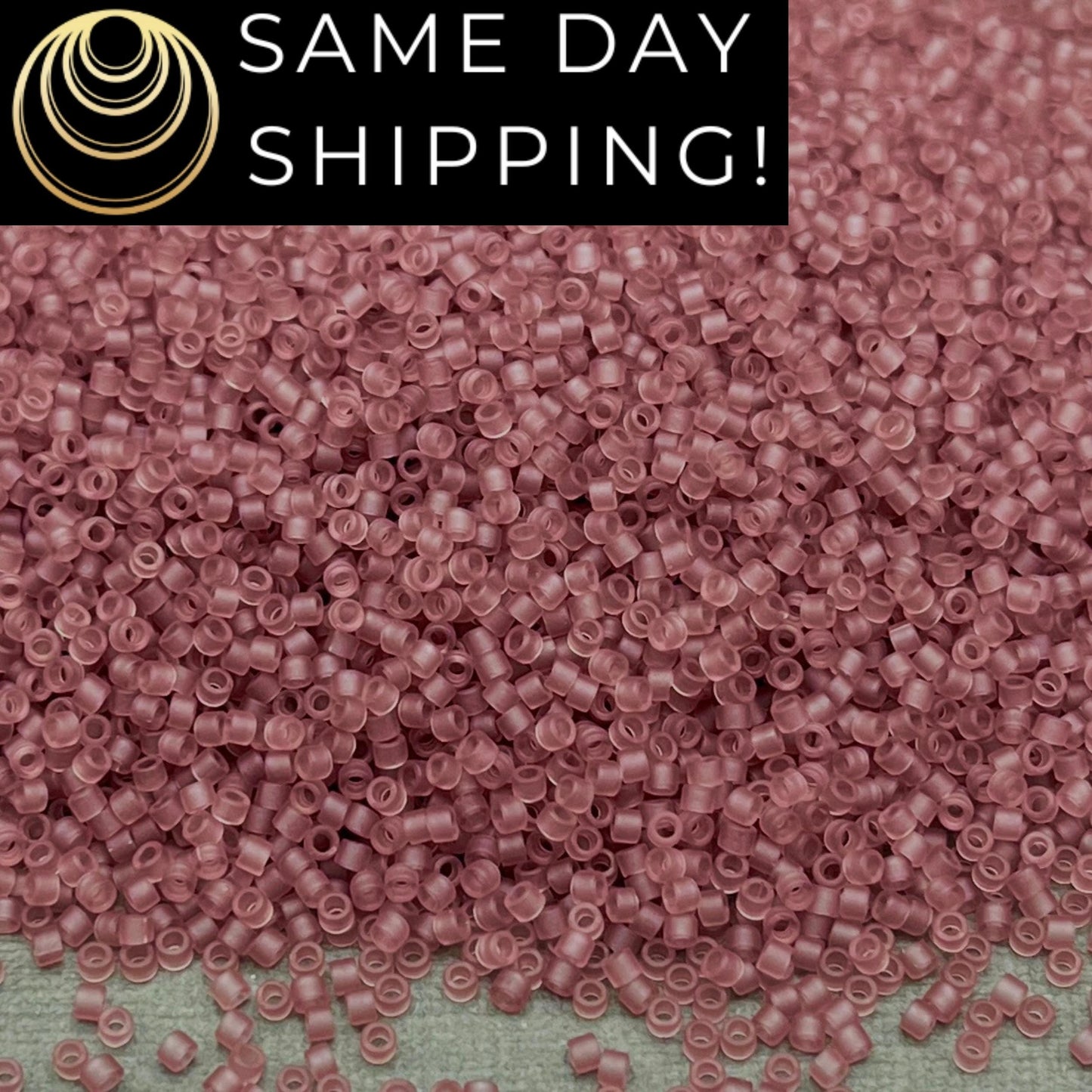 DB765 SAME DAY SHIPPING! 1-20 Grams Miyuki 11/0 Delica Beads Matte Transparent Smoky Amethyst-Free Container!