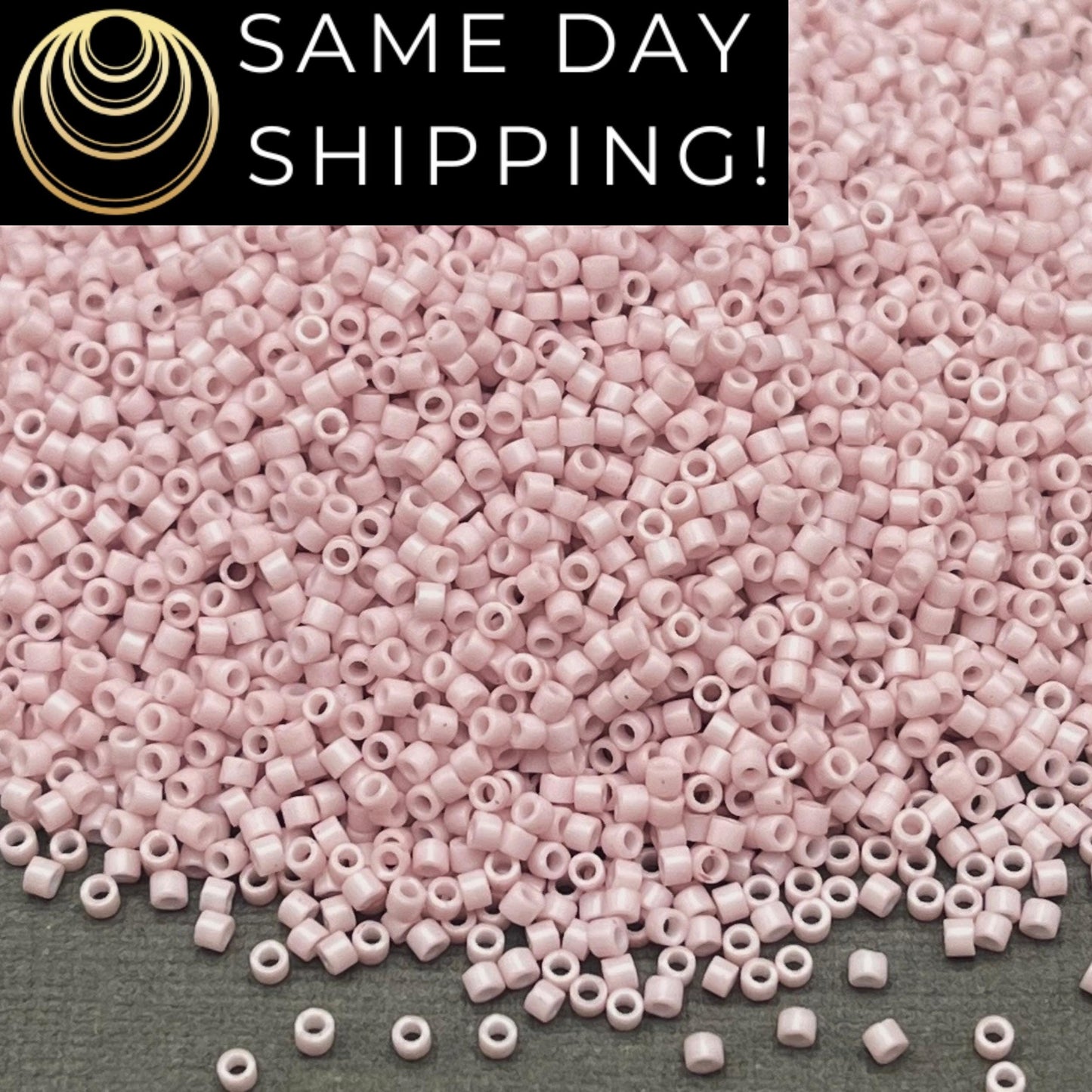 DB1494 11/0 Miyuki Delica Beads Opaque Pale Rose