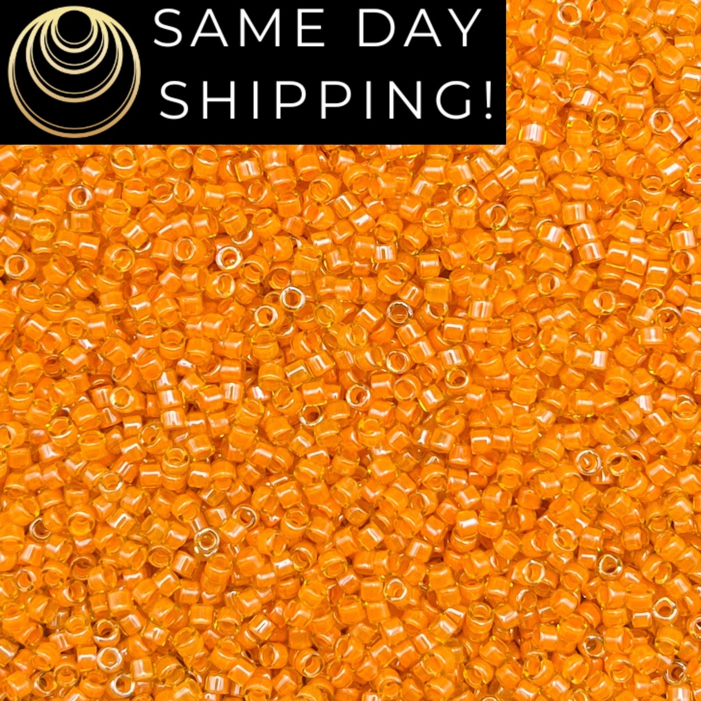 DB2045 11/0 Miyuki Delica Beads Luminous Mango Orange