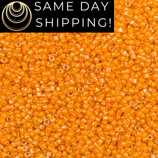DB2045 11/0 Miyuki Delica Beads Luminous Mango Orange