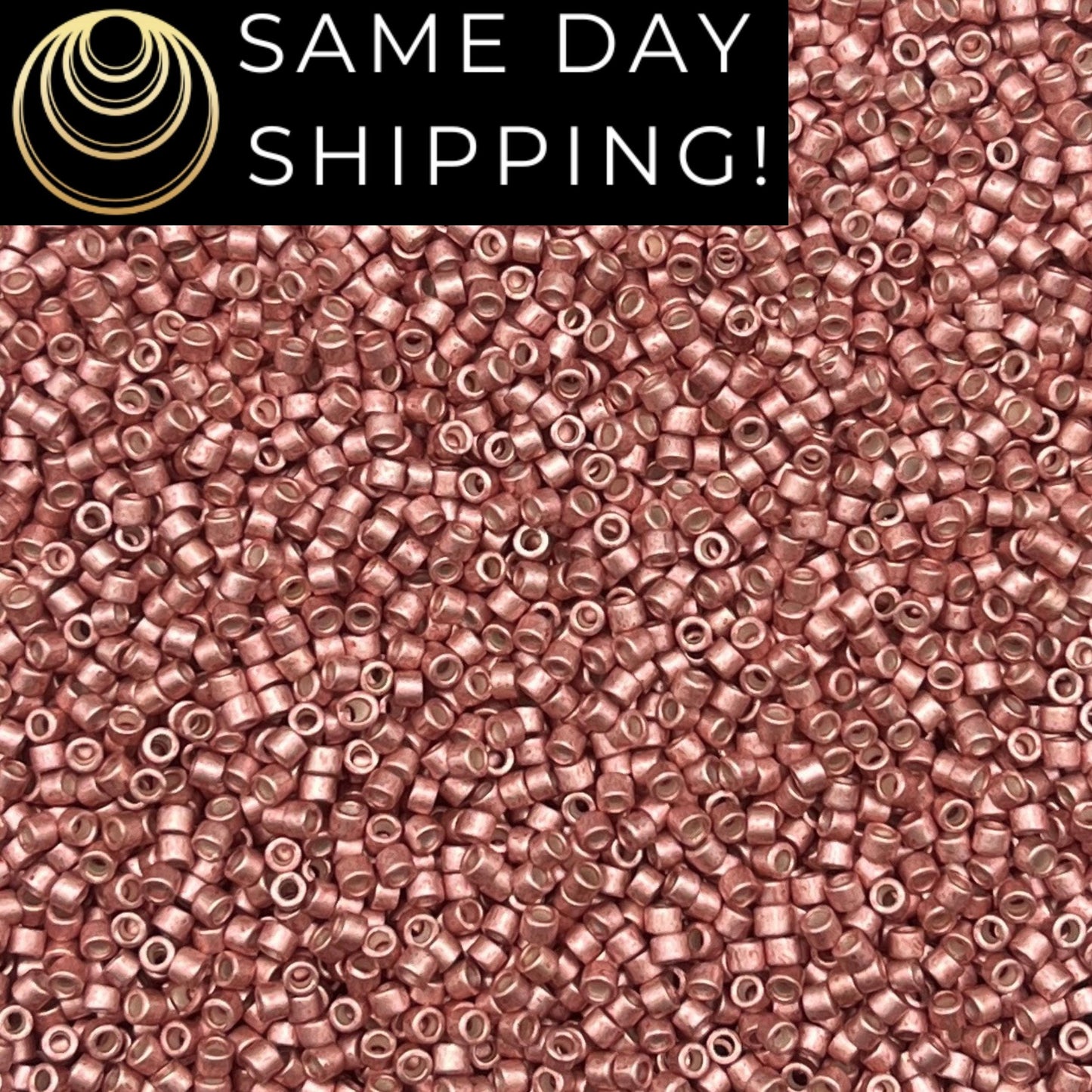 DB1156 11/0 Miyuki Delica Beads Galvanized Semi-Frosted Pink Blush