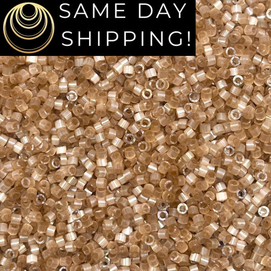 DB1802 SAME DAY SHIPPING! 1-20 Grams Miyuki 11/0 Delica Beads Dyed Shell Silk Satin -Free Container!