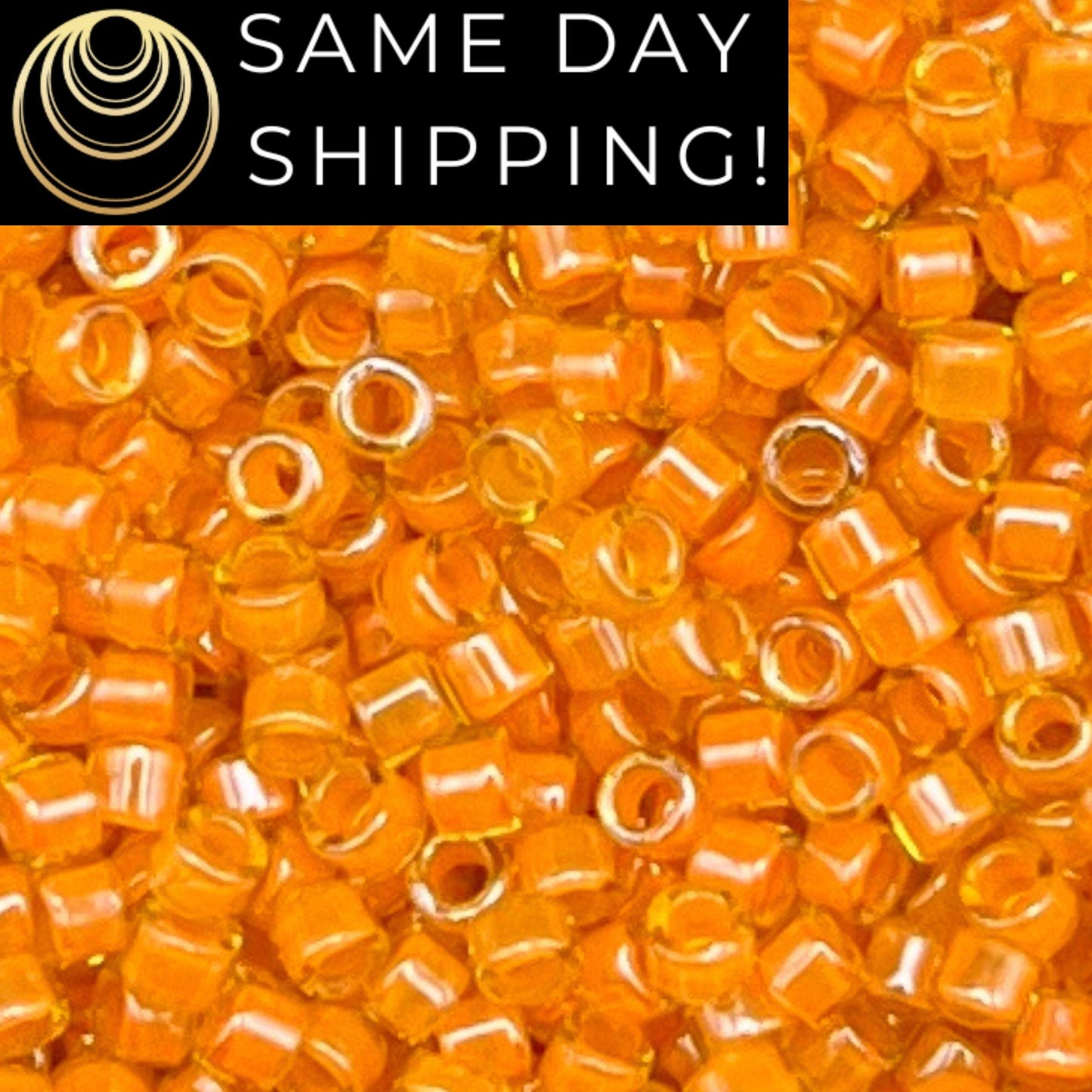 DB2045 11/0 Miyuki Delica Beads Luminous Mango Orange