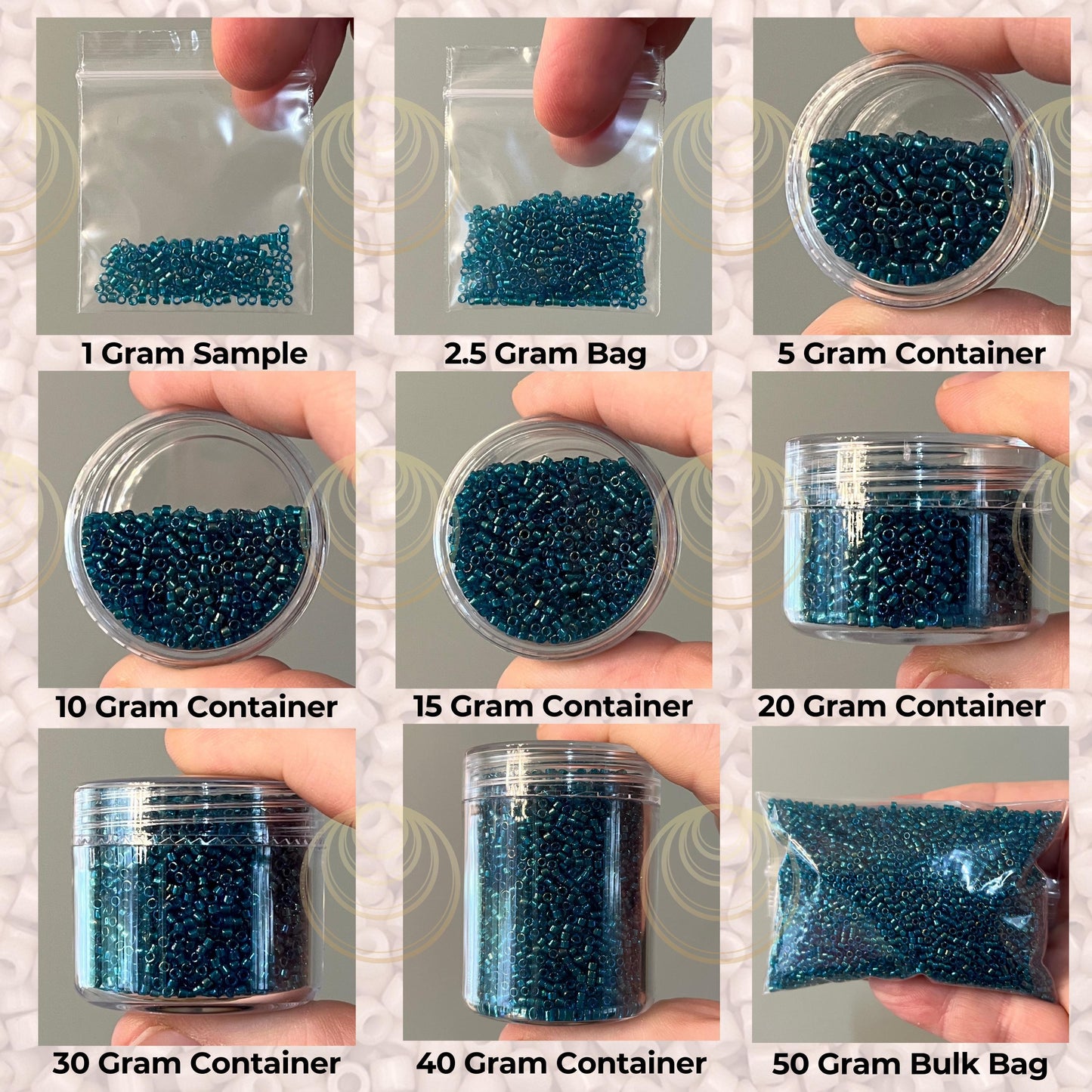 DB601 SAME DAY Shipping! 1-20 Grams Miyuki 11/0 Delica Beads Dyed Silver Lined Dark Burnt Orange -Free Container!