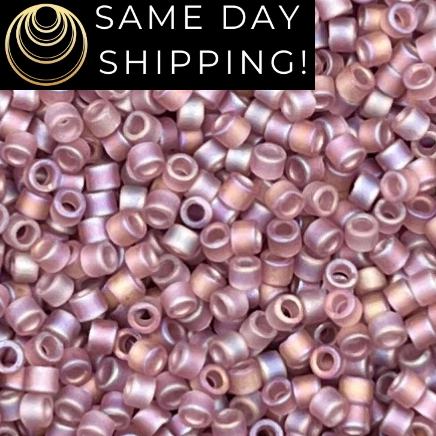 DB857 SAME DAY Shipping! 1-20 Grams Miyuki 11/0 Delica Beads Matte Transparent Smoky Amethyst AB-Free Container!