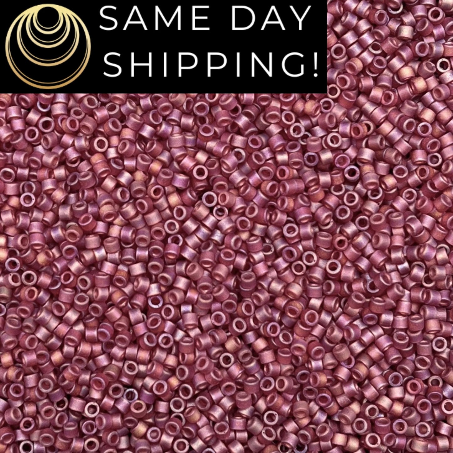 DB0867 11/0 Miyuki Delica Beads Matte Transparent Dark Cranberry AB
