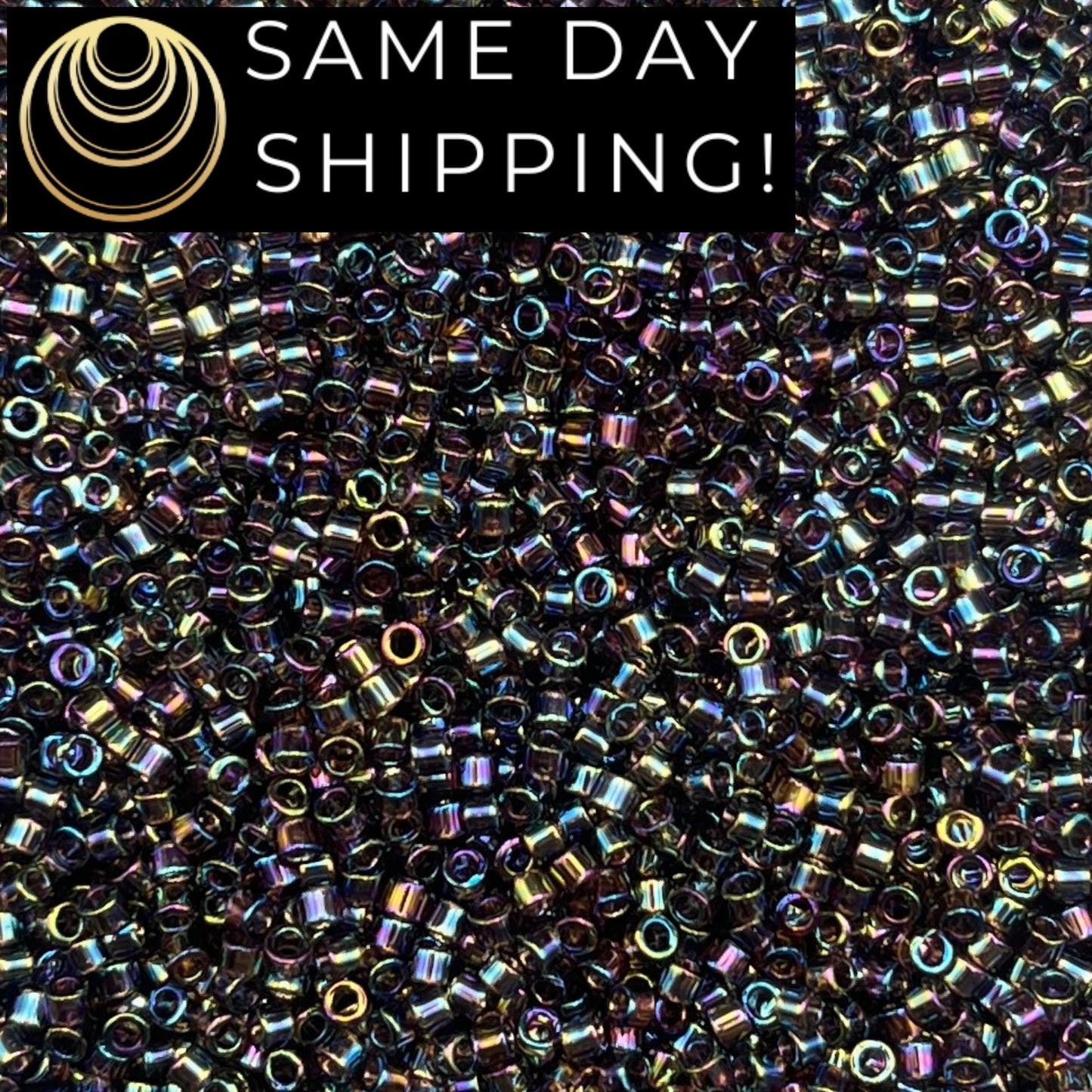 DB180 SAME DAY Shipping! 1-20 Grams Miyuki 11/0 Delica Beads Transparent Root Beer AB-Free Container!