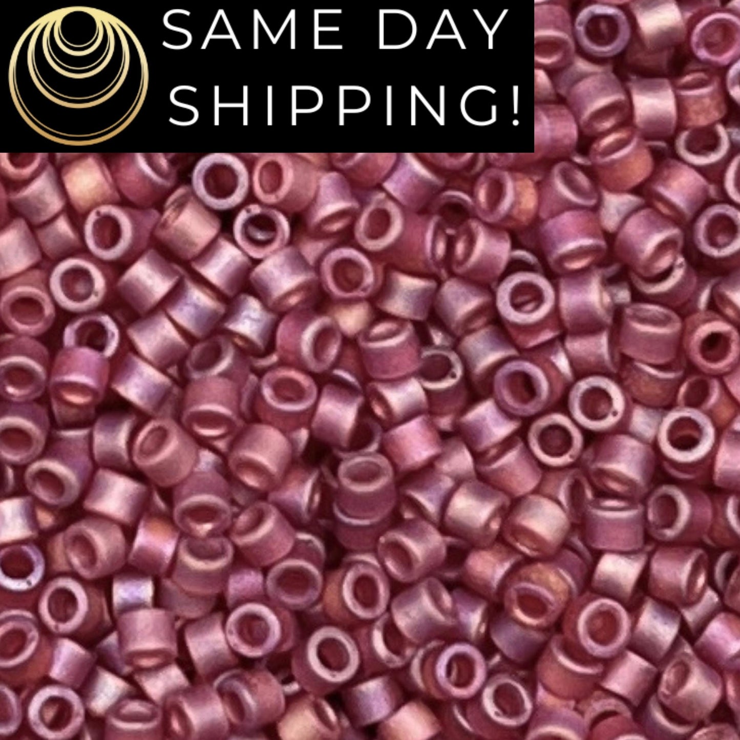DB0867 11/0 Miyuki Delica Beads Matte Transparent Dark Cranberry AB