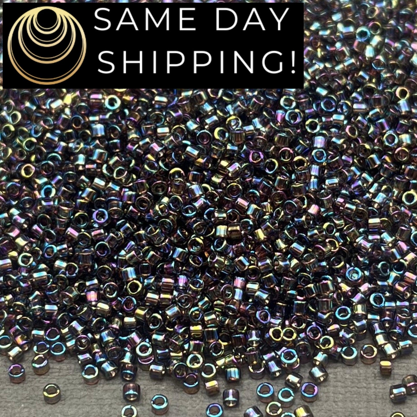DB180 SAME DAY Shipping! 1-20 Grams Miyuki 11/0 Delica Beads Transparent Root Beer AB-Free Container!