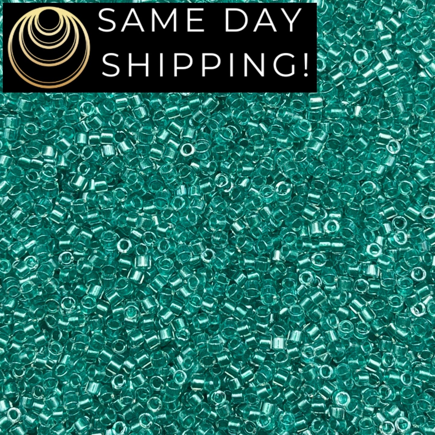 DB0904 SAME DAY SHIPPING! 1 Gram up to 20 Grams Miyuki 11/0 Delica Beads Sparkling Aqua Green Lined -Free Container!