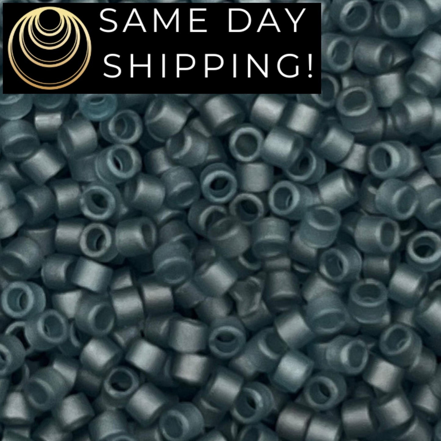 DB0387 11/0 Miyuki Delica Beads Matte Transparent Montana Blue