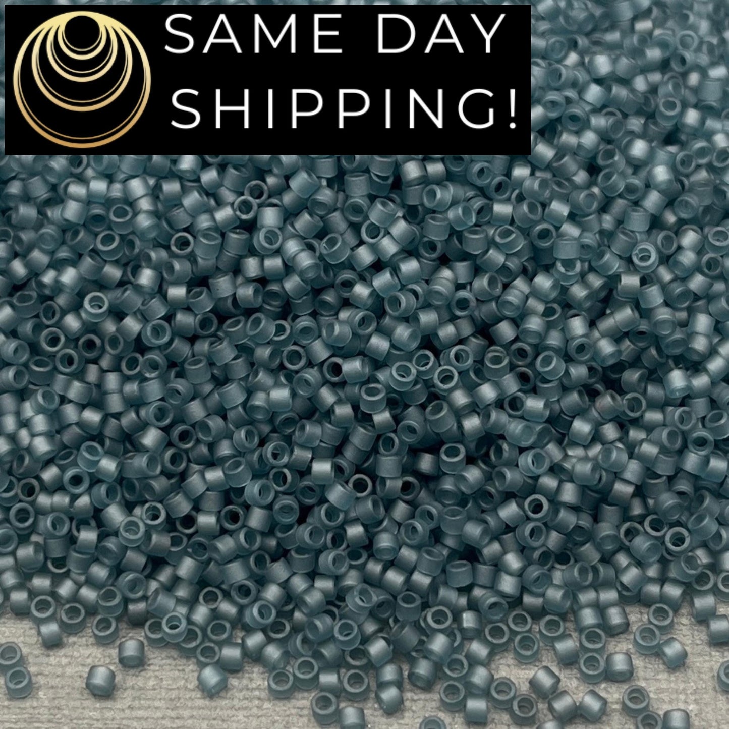 DB0387 11/0 Miyuki Delica Beads Matte Transparent Montana Blue