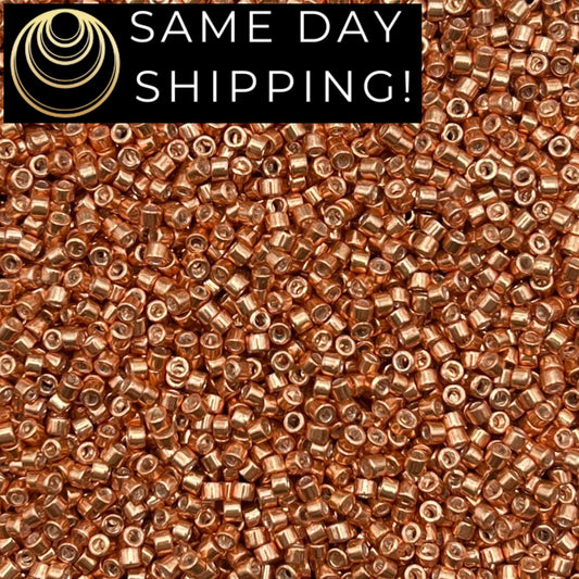 DB434 SAME DAY SHIPPING! 1 Gram up to 20 Grams Miyuki 11/0 Delica Beads Galvanized Muscat DB0434-Free Container!