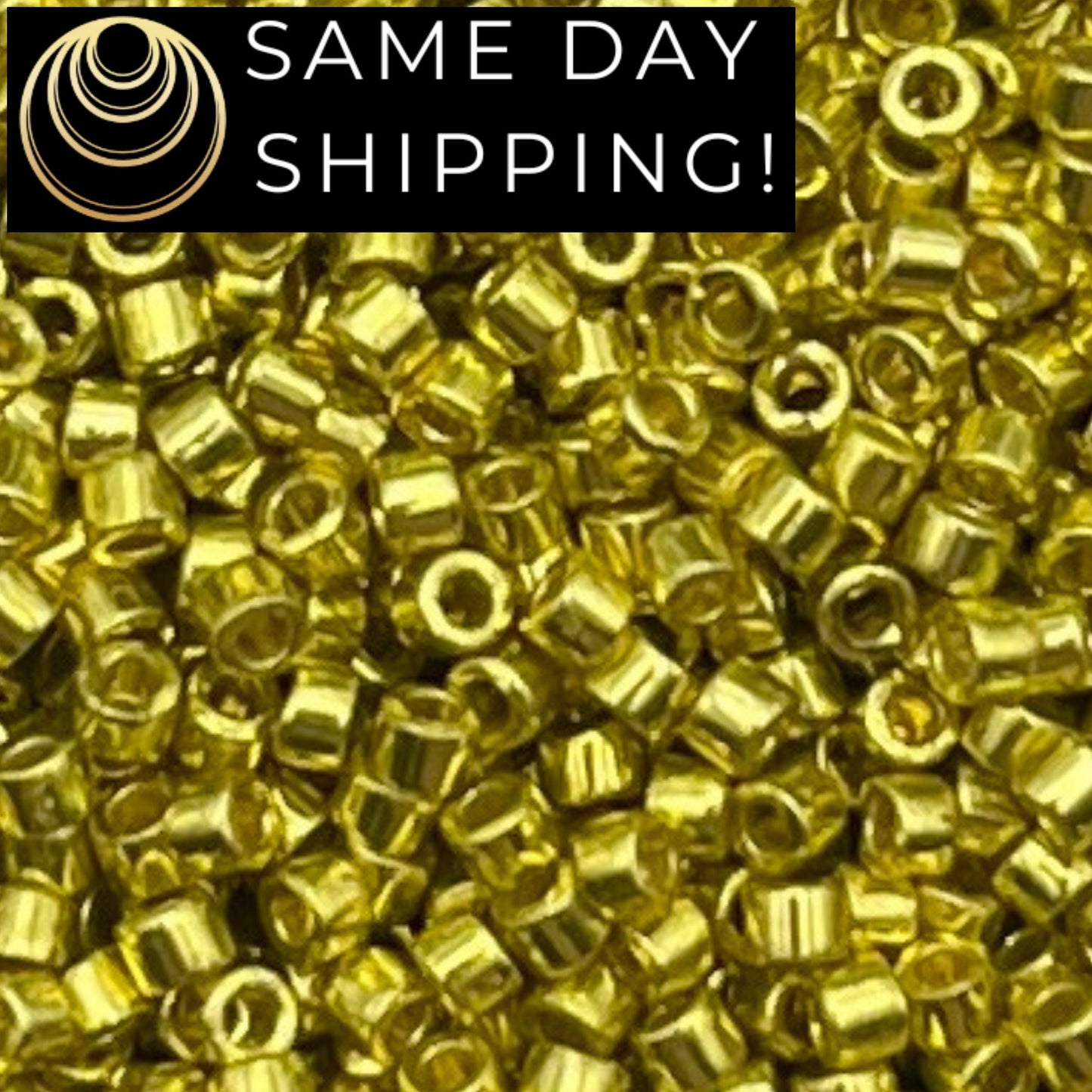 DB1835 SAME DAY SHIPPING! 1 Gram up to 20 Grams Miyuki 11/0 Delica Beads Duracoat Glavanized Lemon Zest -Free Container!