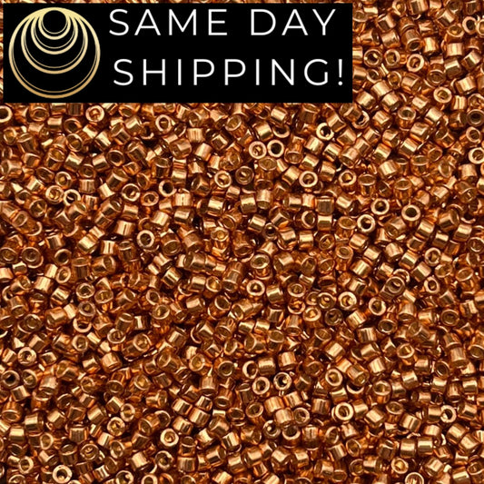 DB1836 SAME DAY SHIPPING! 1 Gram up to 20 Grams Miyuki 11/0 Delica Beads Duracoat Galvanized Muscat -Free Container!
