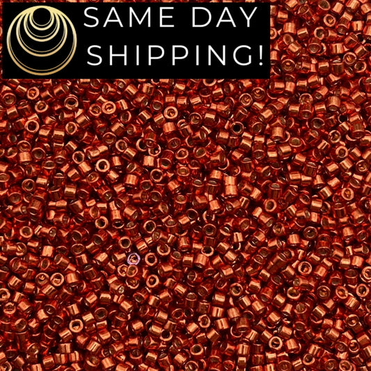 DB1838 SAME DAY SHIPPING! 1 Gram up to 20 Grams Miyuki 11/0 Delica Beads Duracoat Galvanized Berry -Free Container!