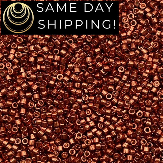 DB1842 SAME DAY SHIPPING! 1 Gram up to 20 Grams Miyuki 11/0 Delica Beads Duracoat Galvanized Dark Berry -Free Container!
