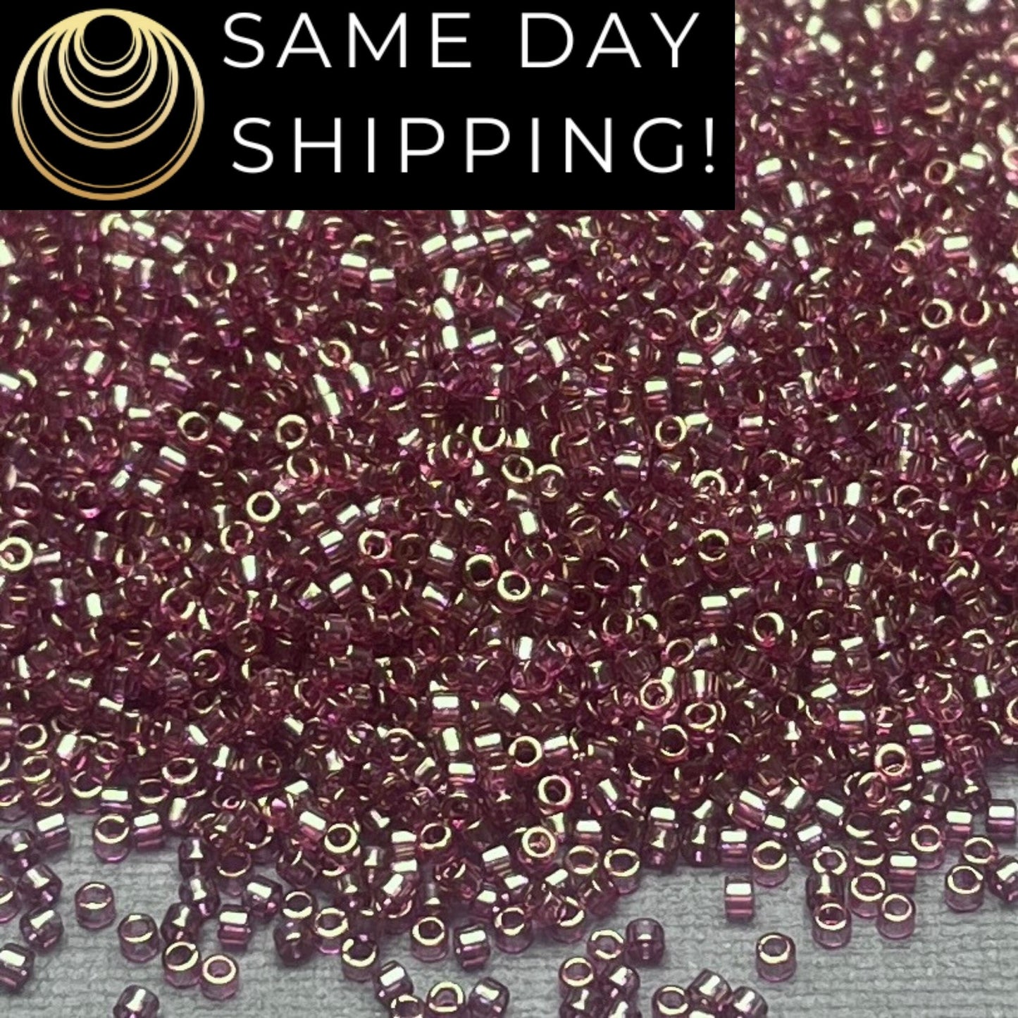 DB0108 SAME DAY SHIPPING! 1 Gram up to 20 Grams Miyuki 11/0 Delica Beads Cinnamon Gold Luster DB108 -Free Container!